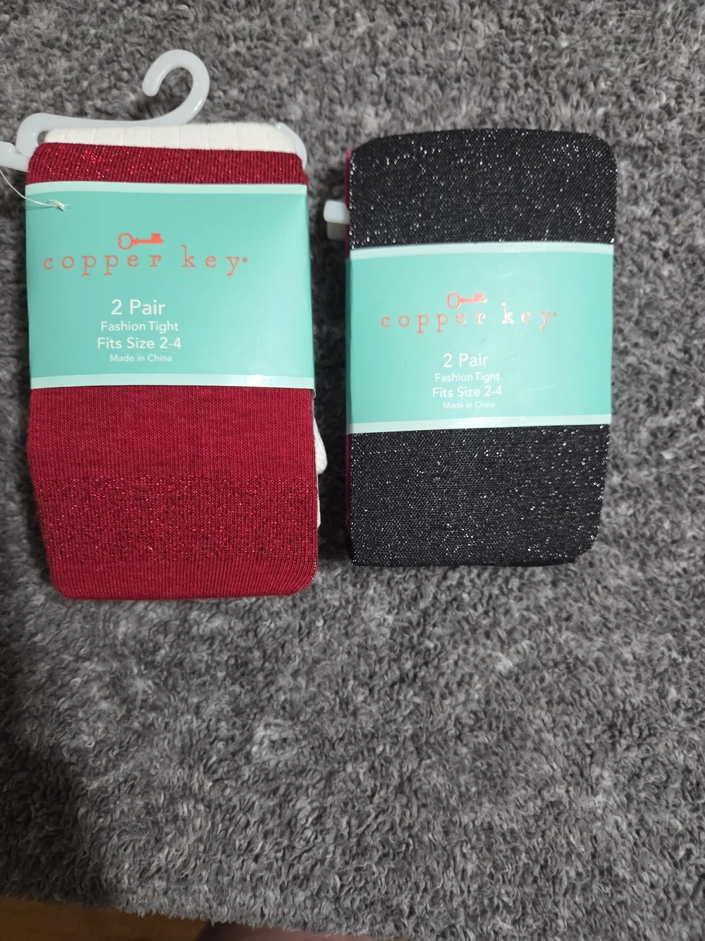 Copper Key Girls' Tights - 2 Sets Of 2